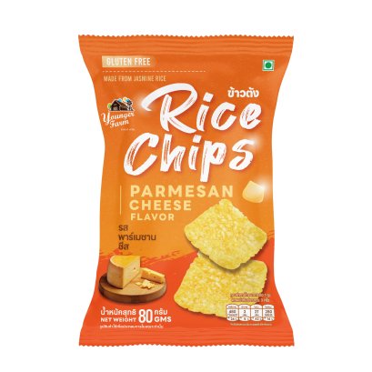 Rice Chips Double Cheese ข้าวตังรสพาร์เมซานชีส  80g