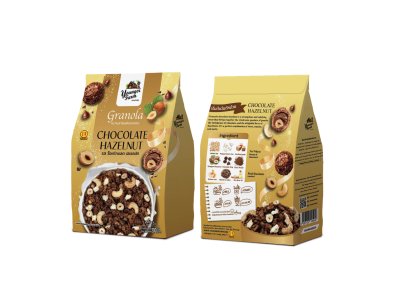 Younger Farm กราโนล่า ธัญพืชอบกรอบ รสช็อคโกแลต เฮเซลนัท 200 กรัม Granola Chocolate Hazelnut 200 g