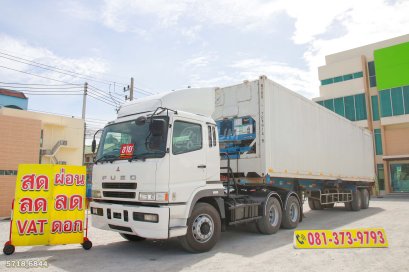 สิบล้อหัวลาก FUSO FV 380 แรง ปี 2555+หางก้าง สองเพลา อู่ PM ปี 2547