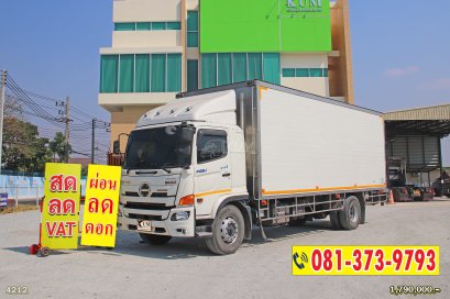 สด ลด VAT รีบจอง หกล้อตู้เย็น HINO VICTOR 500 240 แรงม้า ปี 65