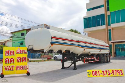 หางพ่วงน้ำมันพืช สามเพลา อู่บันเทิงรุ่งเรือง ปี 2562