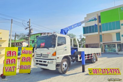 หกล้อเครน HINO FG 212 แรง เครน ธานาโน่ 8 ตัน 3 ปลอก ปี 2556