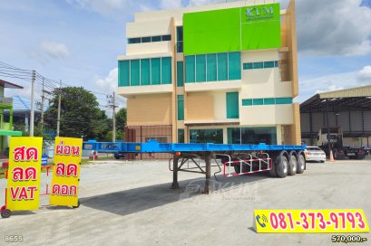 หางพื้นเรียบ  สามเพลา  อู่ WAFA  ปี 65 ราคาถูก