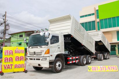 สิบล้อดั้มพ์ HINO FM1A 344 แรง ปี 2553 + หางดั้มพ์ สามเพลา อู่แม็กเทรลเลอร์ ปี 2565