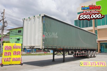 หางตู้ผ้าใบ สามเพลา อู่พนัส ปี 2563