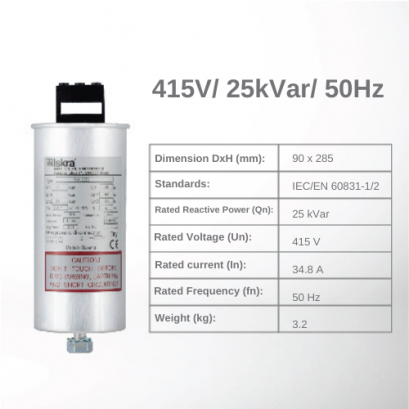 Capacitor คาปาซิเตอร์ Cap bank 415V 25kVar