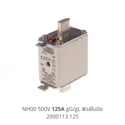 NH 00 gG/gL 125A 500V SIBA fuse