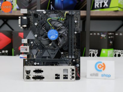 ชุดซีพียูพร้อมเมนบอร์ด CPU : INTEL CORE I5-9400F + MB : ASUS H310M-K R2.0 NO BOX P12497