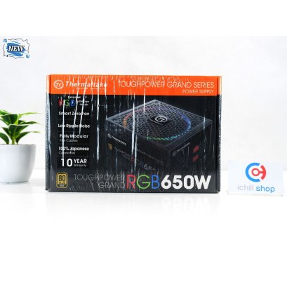 POWER SUPPLY (พาวเวอร์ซัพพลาย) THERMALTAKE TOUGHPOWER GRAND RGB 650W (80 PLUS GOLD) (ของใหม่) P13315