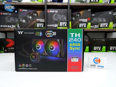 ระบบระบายความร้อนด้วยน้ำ (CPU LIQUID COOLER) THERMALTAKE TH240 ARGB SYNC (ของใหม่กลับจากเคลม) P11876