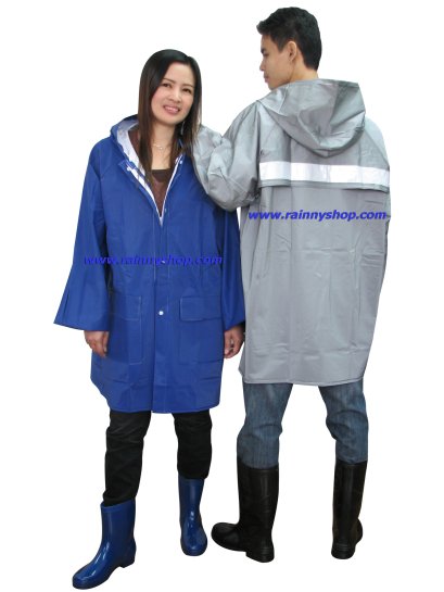 30-RG031 เสื้อกันฝนผู้ใหญ่ ผ้าสองหน้า แบบแจ็คเก็ต