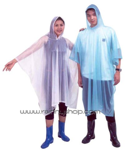 30-RG027 เสื้อกันฝนผู้ใหญ่ พกพา แบบค้างคาว