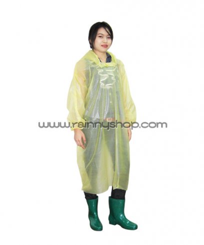 30-RG112AAA เสื้อกันฝนผู้ใหญ่ PE แบบใช้แล้วทิ้ง เกรด AAA