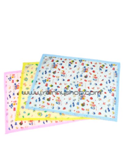 31-BS003 ผ้าพลาสติกปูรองที่นอนเด็ก ขนาดเล็ก (มีริม 1 นิ้ว เล็ก)