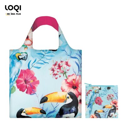 กระเป๋าผ้าแฟชั่นแบรนด์LOQI รุ่น wild collection ใบใหญ่1ใบ+ใบเล็ก1ใบ
