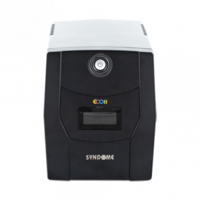 SYNDOME ECO II-1000 LCD UPS 1000VA/630W, Stabilizer, LCD Display, Universal Socket 4 Outlet