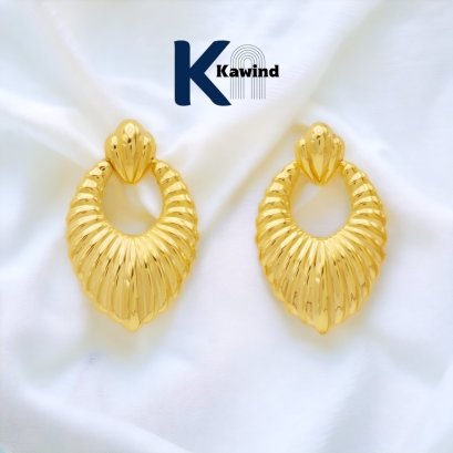 DANGLING LEAF SHAPE EARRINGS