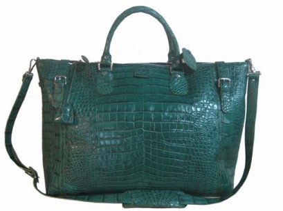 Men Luxury Real Thai Crocodile Alligator Skin Leather Handbag Shoulder Bag