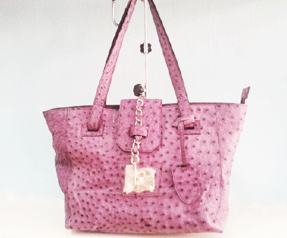 Ostrich handbag Titti Dell'Acqua Brown in Ostrich - 3831829