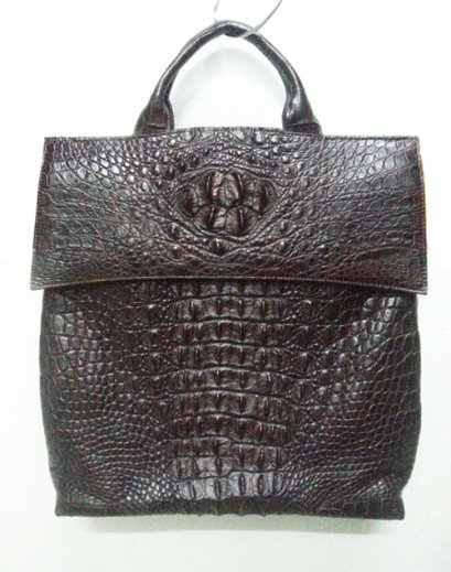 Dark Brown CROCODILE Belly Skin BIRKIN Bag SATCHEL Shoulder Bag - HERMES  Style! - Vintage Skins