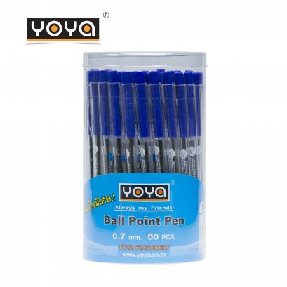 YOYA 0.7 mm Ballpoint pen Pack 50 : No.1016 / Blue-Black-Red Ink