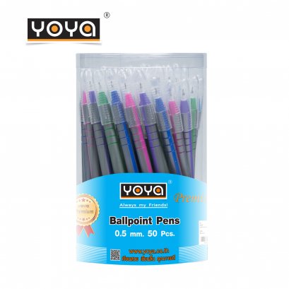 YOYA 0.5 mm Gello Pen Pack 50 No.1031 / Blue-Red Ink