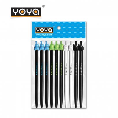 YOYA Gel pen 0.5 mm. Pack 10 : DS-045G / Blue Ink