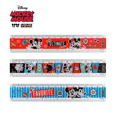 YOYA ไม้บรรทัดพลาสติก 15 ซม : Mickey&Friends รุ่น DY32115