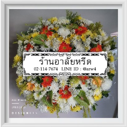 พวงหรีดดอกไม้สด Uniqlo15