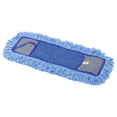 ผ้าม็อพดันฝุ่น 24 นิ้ว ใยไมโครฟ้า