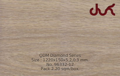 กระเบื้องยาง ลายไม้ SPC คลิ๊กล็อค QDM96332-12 - laminatethai