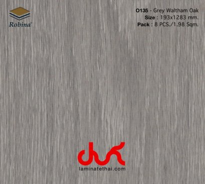 O135 Grey Waltham Oak - ROBINA LAMINATE