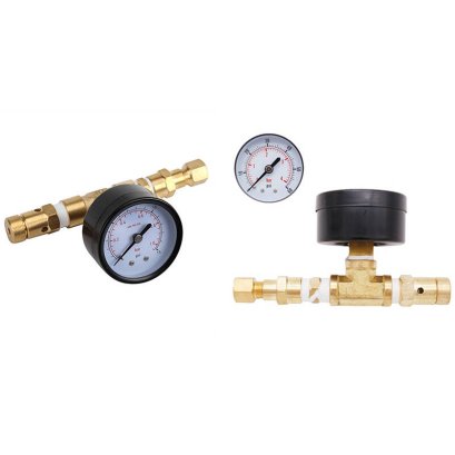 AdJusttable pressure relief value with Guage