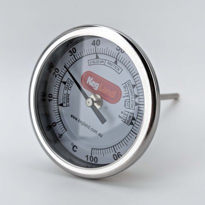 Bi-Metal 3” Dial Weldless Thermometer (Long)