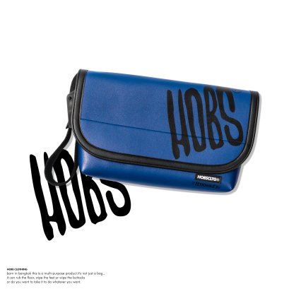 กระเป๋าสะพายข้าง แบรนด์ HOBS ปี 2023 Base Collection รุ่น 12Monkey  หนัง PU แบบกันน้ำ (Waterproof) - Magic Blue