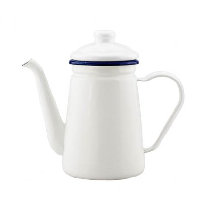 Vintage Enamel Teapot-1L (White) กาน้ำอีนาเมล ความจุ 1 ลิตร (สีขาว)
