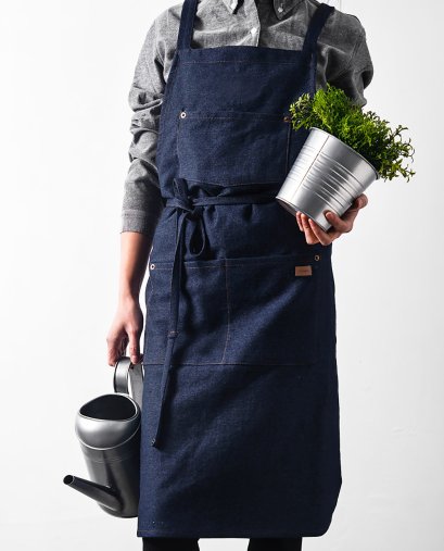 Cotton Jeans Apron ผ้ากันเปื้อนยีนส์