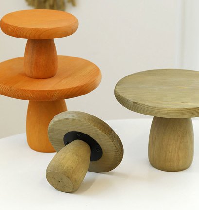 Mushroom Wooden Stand