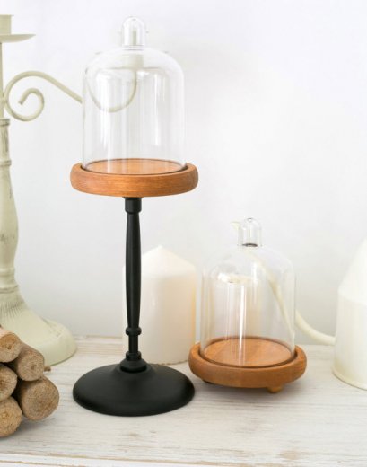 Cake Dome Wooden Stand