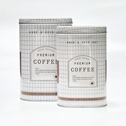 Set of 2 Capsule Tin Canister