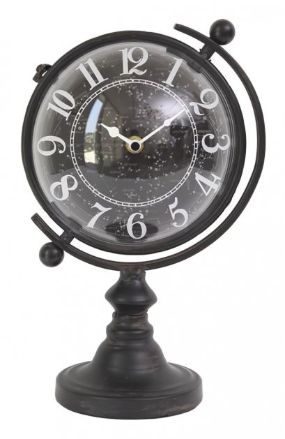 Black Metal Table Clock