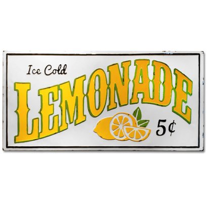 ป้ายเหล็ก LEMONADE, Metal Sign