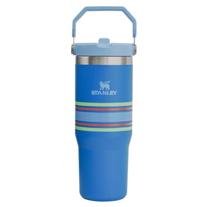 The Varsity Iceflow™ Flip Straw Tumbler  30 OZ AZURE MESH