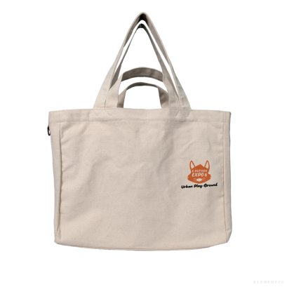 E-OUTSIDE EXPO.6 100% COTTON CANVAS TOTE URBAN PLAY-GROUN