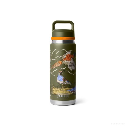 YETI Rambler® 26 oz Water Bottle  WITH COLOR-BLOCKED CHUG CAP (  UPLAND BIRD OLIVE )