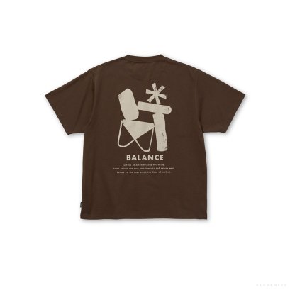 Snowpeak ELEMENTAL BALANCE T-SHIRT ( BROWN )