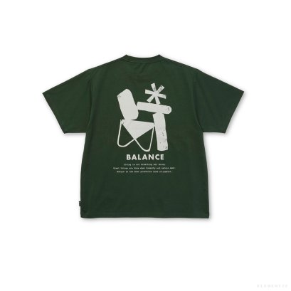 Snowpeak ELEMENTAL BALANCE T-SHIRT ( DARK GREEN )
