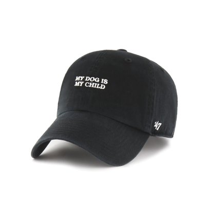 DOG MOM BASE RUNNER ICON &#039;47 CLEAN UP BLACK