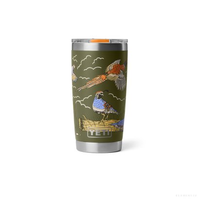 YETI Rambler® 20 oz (591 ml) Tumbler PLAND BIRD OLIVE