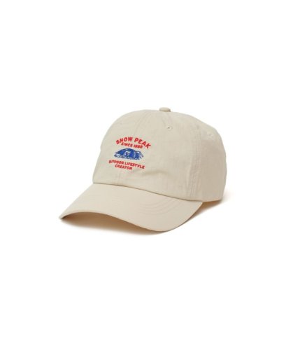 CAMPING EMBROIDERY CAP ( IVORY ) # F